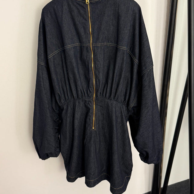 ZIMMERMANN 26S PUFF SLEEVE DENIM DRESS STYLE 118