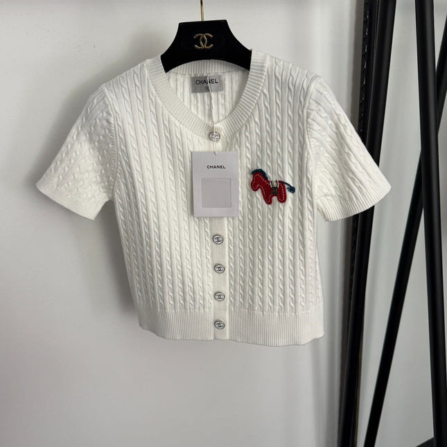 CHANEL 26S SHORT-SLEEVE CARDIGAN 688