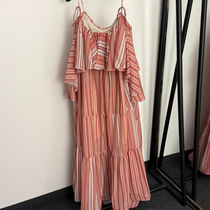 ZIMMERMANN 26S STRIPED SPAGHETTI STRAP DRESS STYLE 110