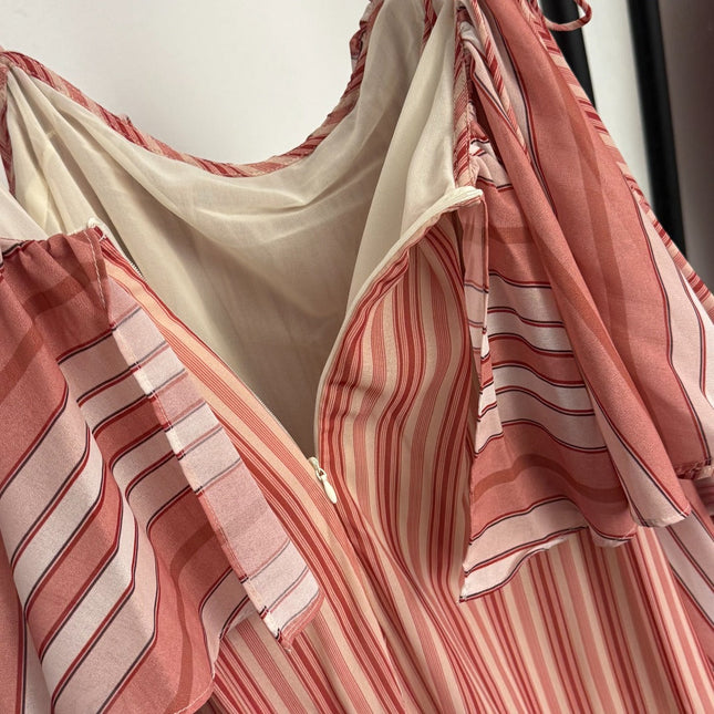 ZIMMERMANN 26S STRIPED SPAGHETTI STRAP DRESS STYLE 110