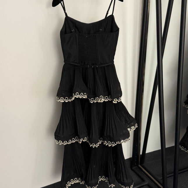 ZIMMERMANN 26S PLEATED SPAGHETTI STRAP DRESS STYLE 111