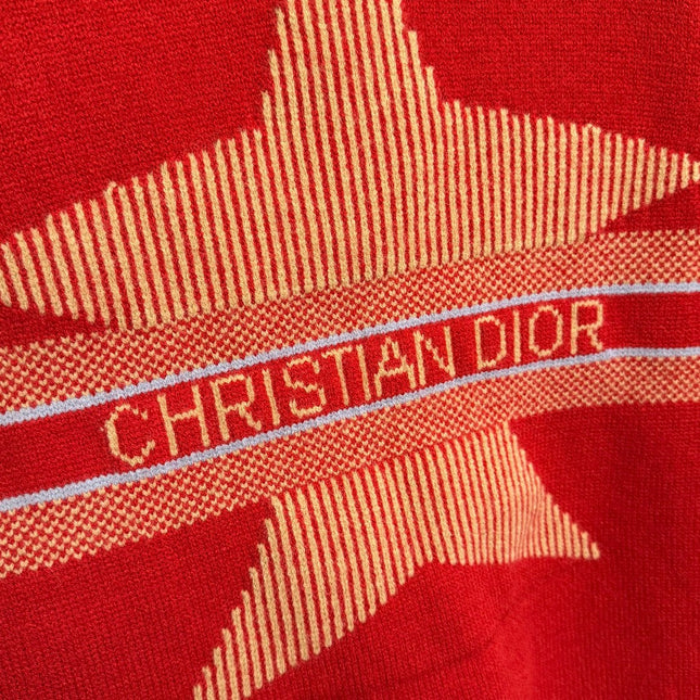 DIOR 26S SHORT-SLEEVE HIGH-NECK KNITTED SWEATER 967