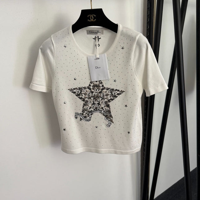 DIOR 26S SHORT-SLEEVE KNIT TOP 1034