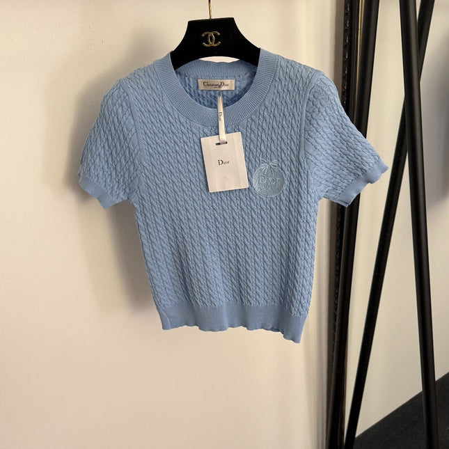 DIOR 26S SHORT-SLEEVE KNIT TOP 1032