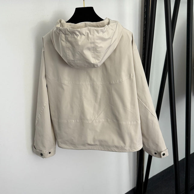 MIUMIU 26S LONG SLEEVE HOODED WINDBREAKER 891