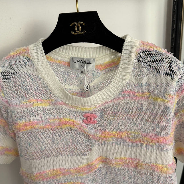 CHANEL 26S SHORT-SLEEVE SWEATER 1005