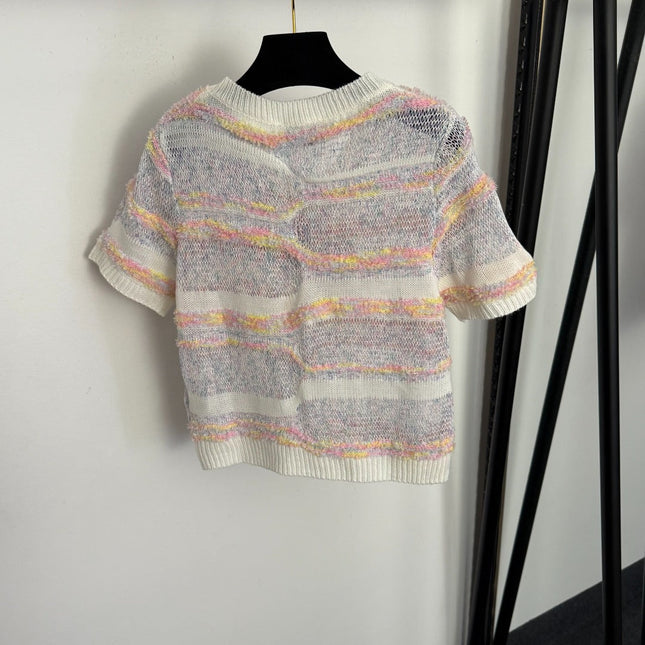 CHANEL 26S SHORT-SLEEVE SWEATER 1005
