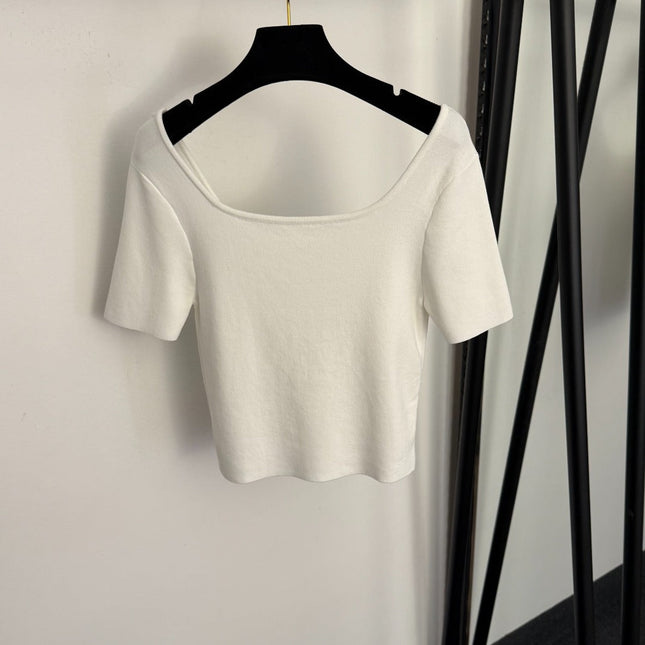 CHANEL 26S SHORT-SLEEVE SWEATER 995