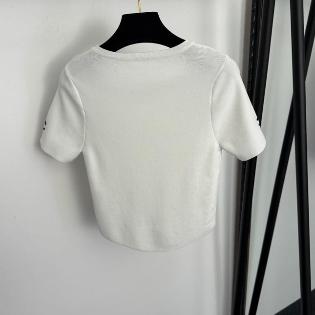 CHANEL 26S SHORT-SLEEVE SWEATER 991