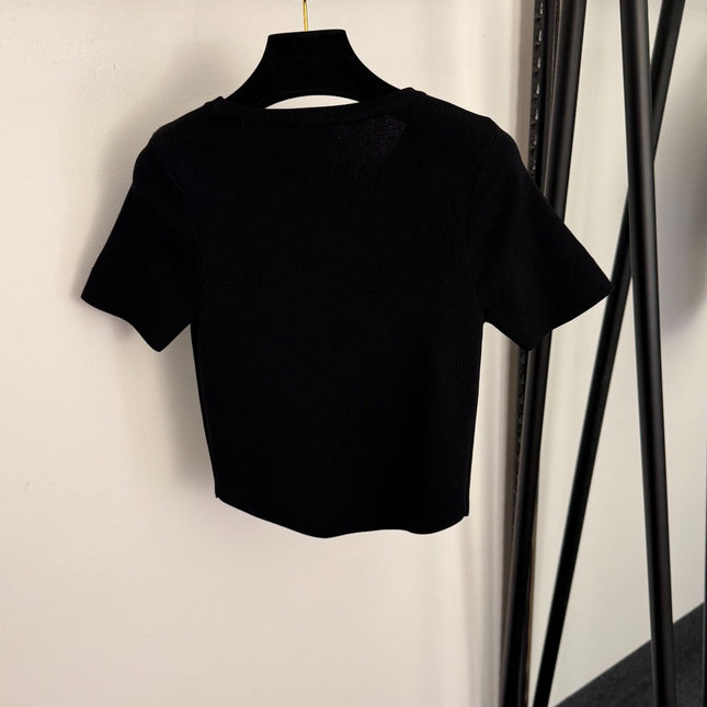CHANEL 26S SHORT-SLEEVE SWEATER 992