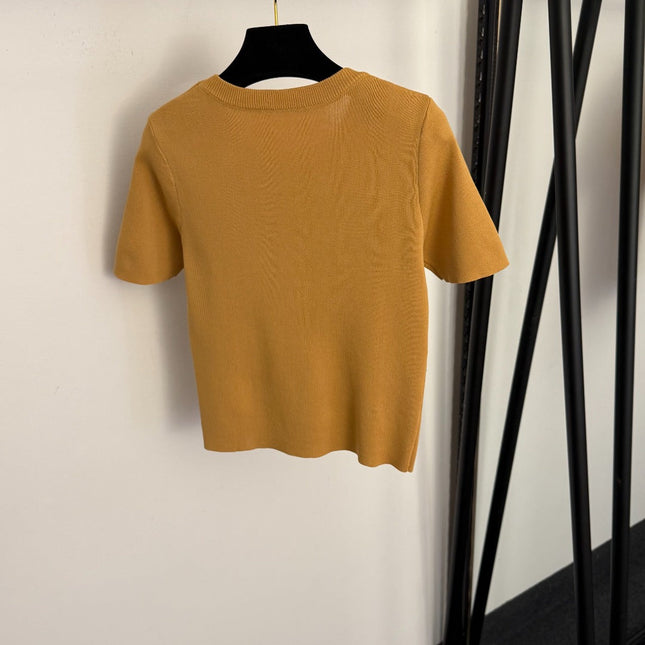 PRADA 26S SHORT SLEEVED KNIT TOP 738