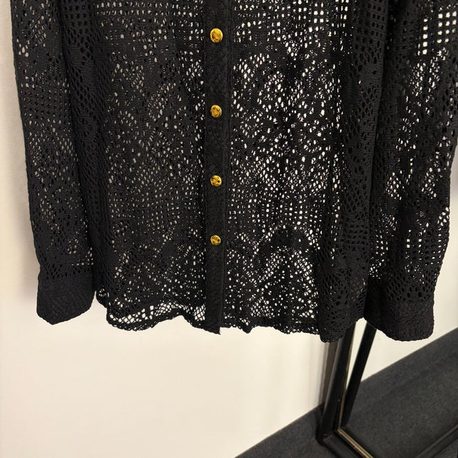 CELINE 26S LONG SLEEVE LACE SHIRT 151