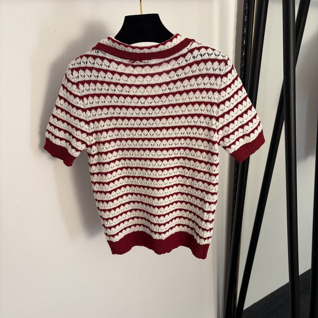 CELINE 26S SHORT SLEEVE KNIT TOP 137