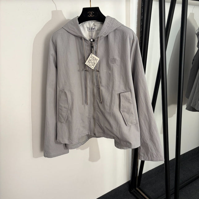 LOEWE 26S HOODED LONG JACKET 438