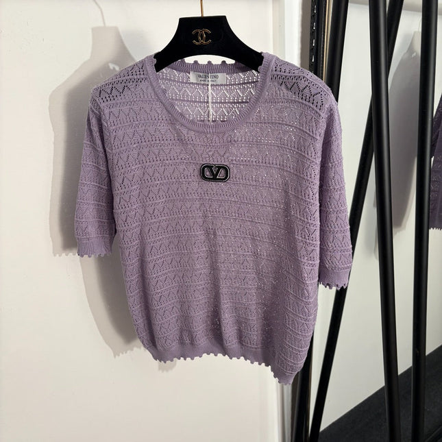 VALENTINO 26S SHORT SLEEVE KNIT TOP 209
