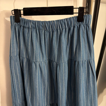 RALPH LAUREN 26S HIGH WAIST DENIM MIDI SKIRT 463