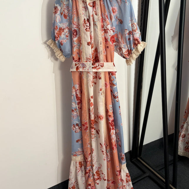 ZIMMERMANN 26S LACE COLLAR SHORT-SLEEVE DRESS STYLE 84