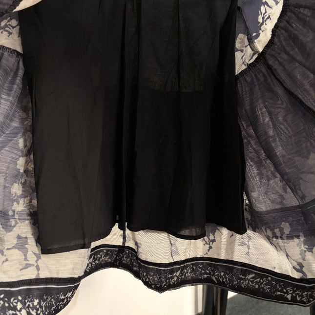 ZIMMERMANN 26S PATTERNED LONG-SLEEVE DRESS STYLE 83