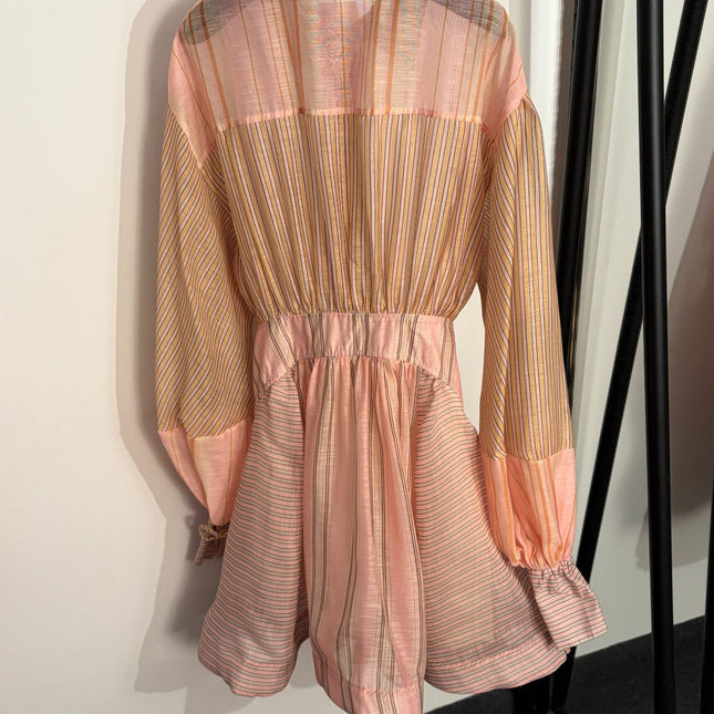 ZIMMERMANN 26S PUFF SLEEVE WAIST-CINCHED DRESS STYLE 57
