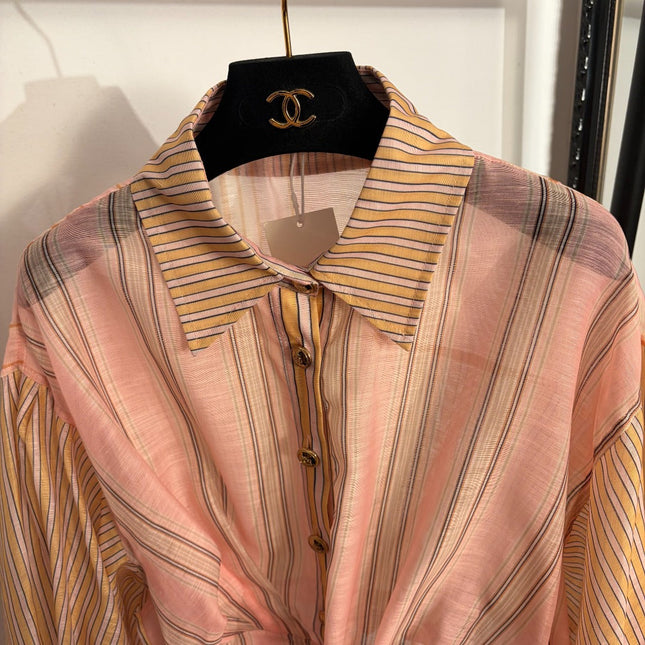 ZIMMERMANN 26S WAIST-CINCHED SHIRT STYLE 55