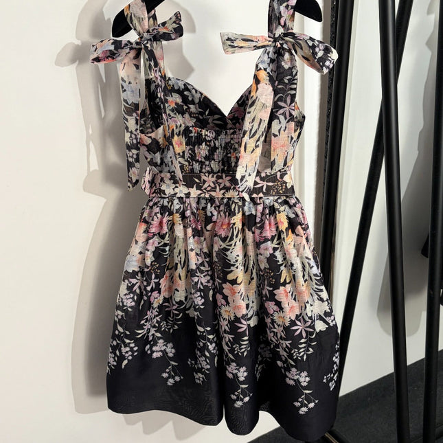 ZIMMERMANN 26S FLORAL DRESS WITH BELT STYLE 17