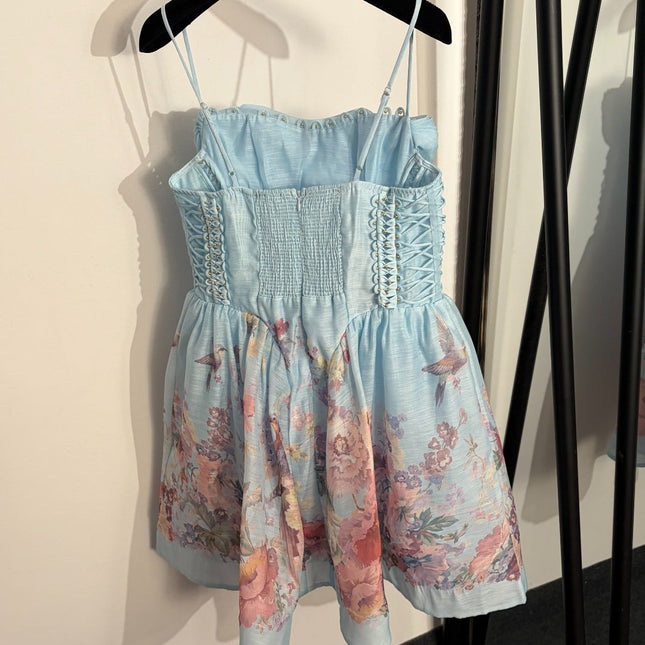 ZIMMERMANN 26S PATTERNED CAMI DRESS STYLE 7