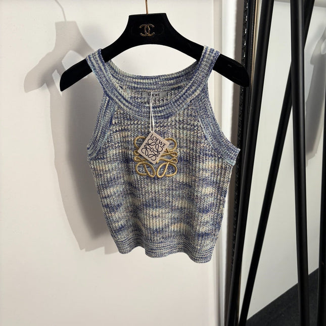 LOEWE 26S KNIT LOGO TANK TOP 484