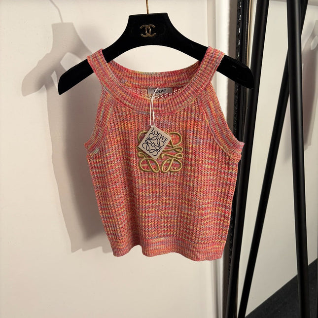 LOEWE 26S KNIT LOGO TANK TOP 483