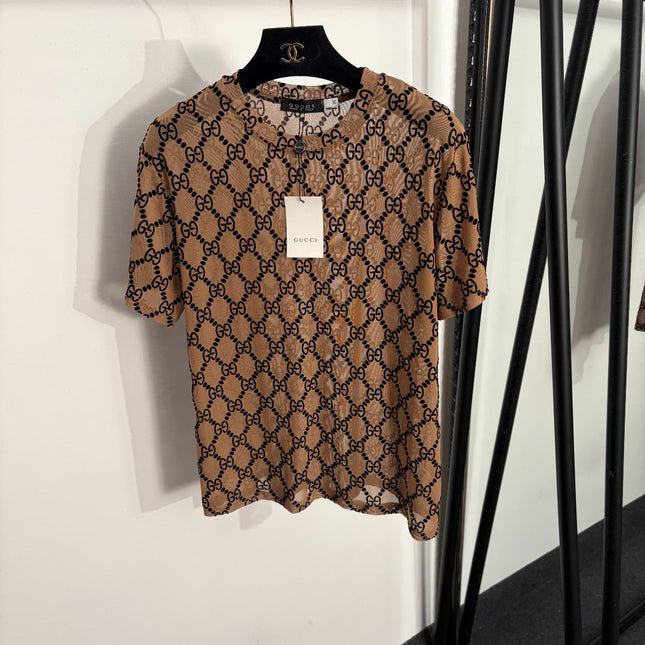 GUCCI 26S MESH SHORT SLEEVE T-SHIRT 320