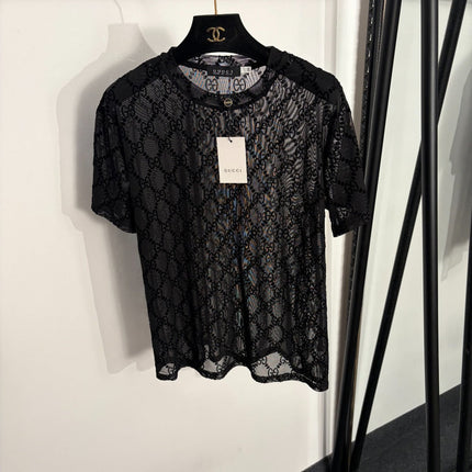 GUCCI 26S MESH SHORT SLEEVE T-SHIRT 322