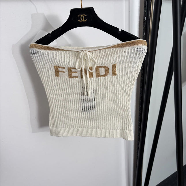 FENDI 26S KNIT BANDEAU TOP 390