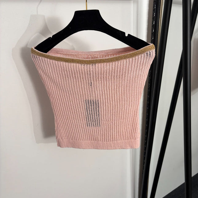 FENDI 26S KNIT BANDEAU TOP 391