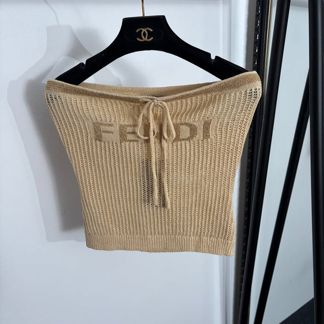 FENDI 26S KNIT BANDEAU TOP 392