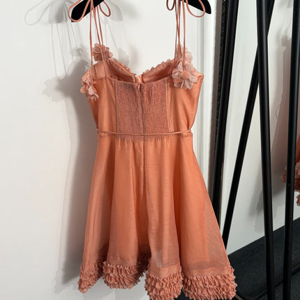 ZIMMERMANN 26S RUFFLED CORSET MINI DRESS 272