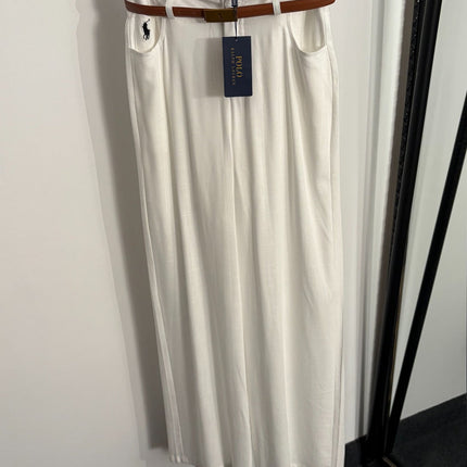 RALPH LAUREN 26S HIGH WAIST WIDE LEG PANTS 437