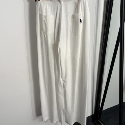 RALPH LAUREN 26S HIGH WAIST WIDE LEG PANTS 437