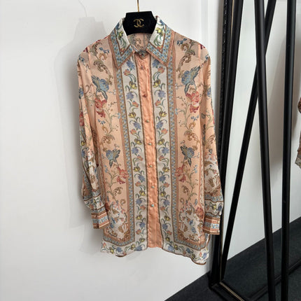 ZIMMERMANN 26S PRINTED SHIRT & WIDE-LEG PANTS SET 287