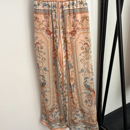 ZIMMERMANN 26S PRINTED SHIRT & WIDE-LEG PANTS SET 287