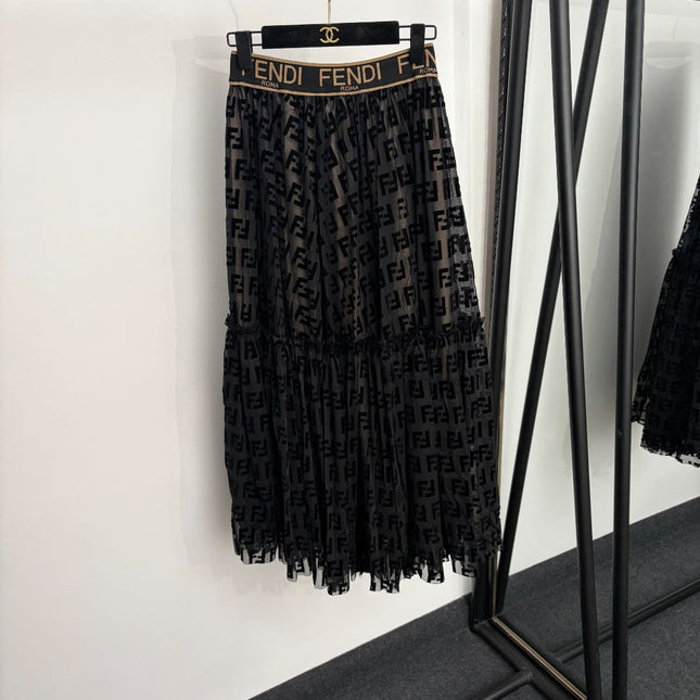 FENDI 26S BODYSUIT AND SKIRT SET 308