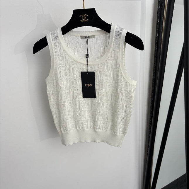 FENDI 26S SLEEVELESS KNIT TOP 297
