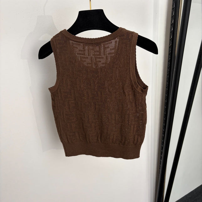 FENDI 26S SLEEVELESS KNIT TOP 298