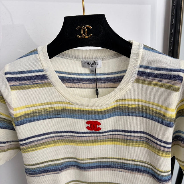 CHANEL 26S SHORT-SLEEVE KNIT TOP 1353