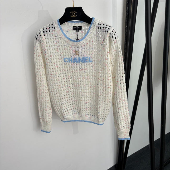CHANEL 26S LONG-SLEEVE KNIT SWEATER 1490