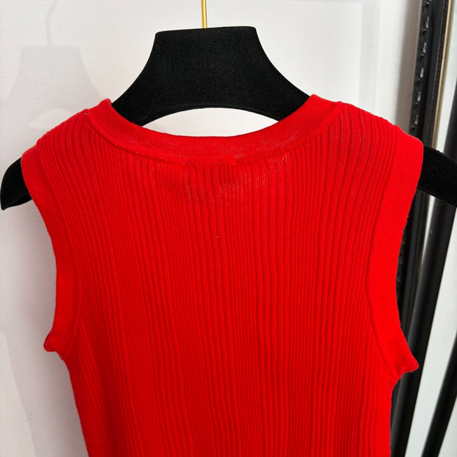 CHANEL 26S SLEEVELESS KNIT TOP 1487