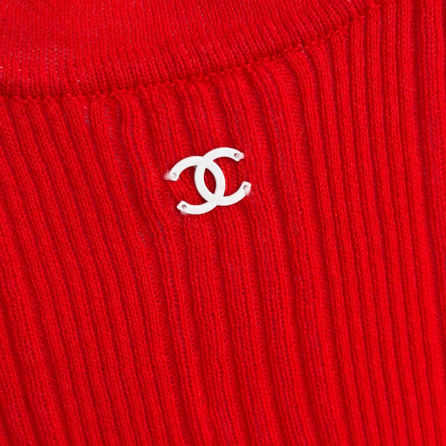 CHANEL 26S SHORT-SLEEVE KNIT TOP 1486
