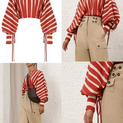 ZIMMERMANN 26S CROPPED KNIT TOP 311