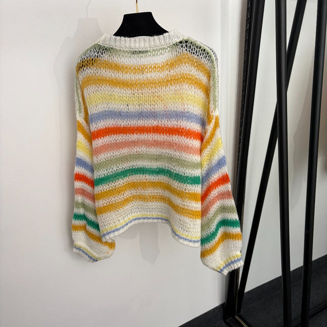 LOEWE 26S OPEN KNIT LONG SLEEVE SWEATER 539