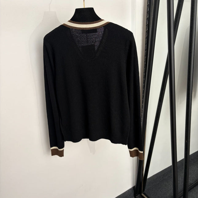 VALENTINO 26S KNITTED V-NECK CARDIGAN 363