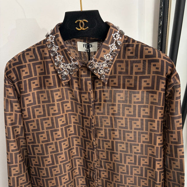 FENDI 26S LONG-SLEEVE SHIRT 400