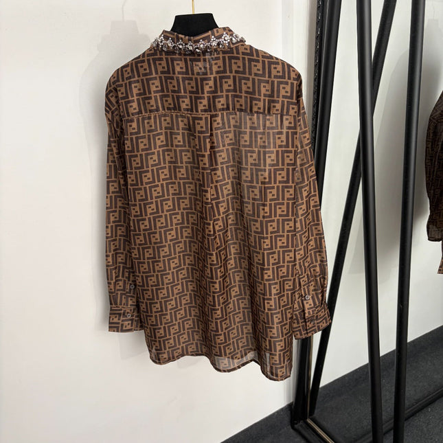 FENDI 26S LONG-SLEEVE SHIRT 400